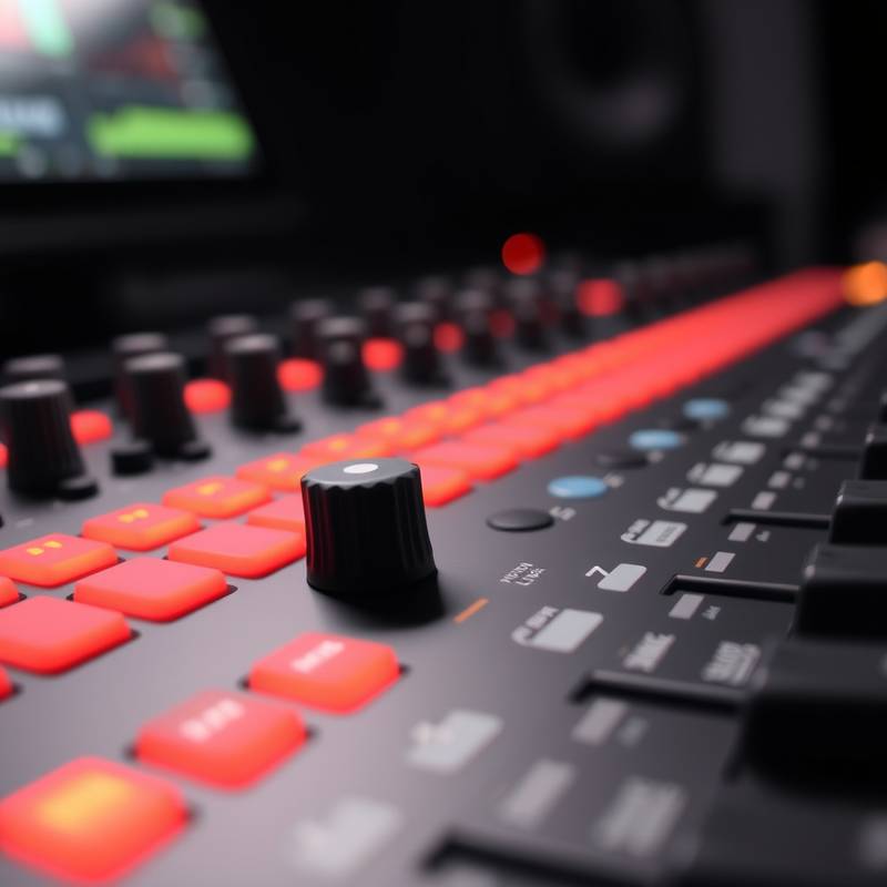 Close up billede af Ableton Live grænsefladen