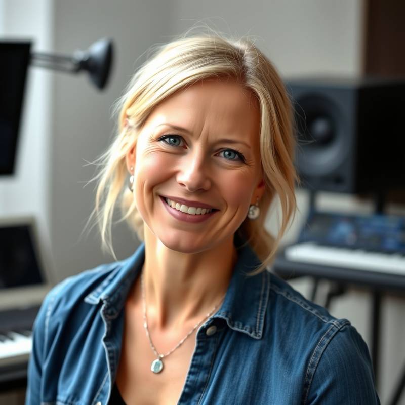 Portræt af Astrid Nielsen, hovedinstruktør i musikproduktion