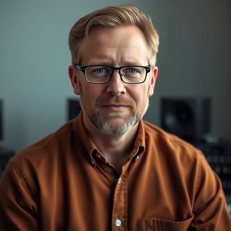 Portræt af Lars Hansen, specialist i lydteknik